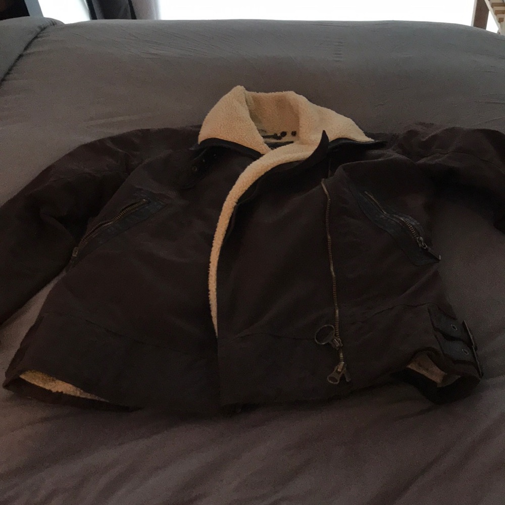 Barbour Ordinance Waxed Cotton Bomber Jacket